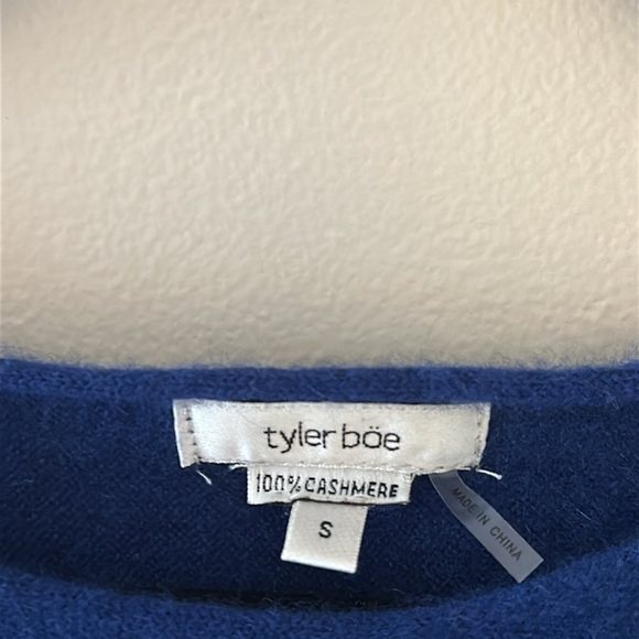 Tyler Boe Womens Cashmere Layered Sweater with Fringe Sz Small Quiet Luxury Chic - Picture 4 of 7